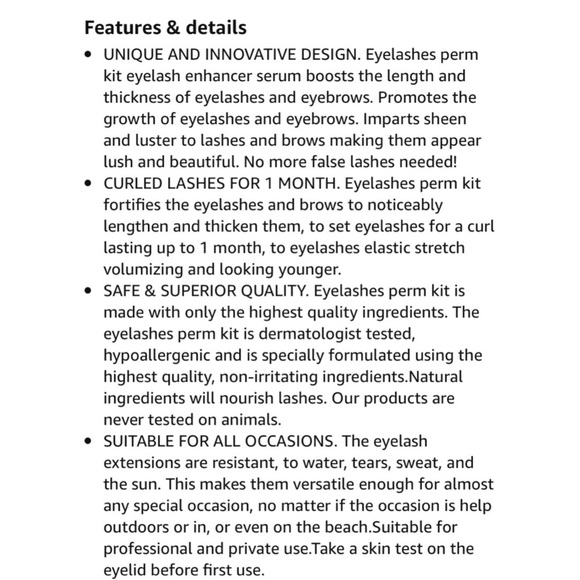 NWT Youngfocus Eyelash Perm Kit for a Professional Quality DIY Lash Lift - Picture 7 of 12